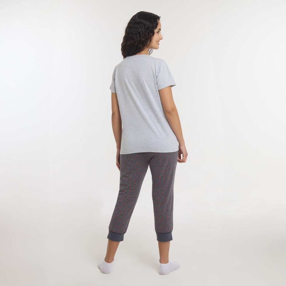 Pijama Capri Manga Corta Mujer Freedom image number 3.0