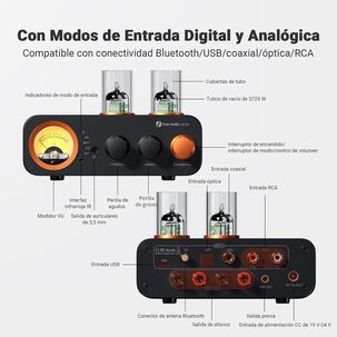 Amplificador Bluetooth Tubos Dac Vu Fosi Audio Mc331