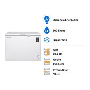 Freezer Horizontal Sindelen SFH-302BL / Frío Directo / 300 Litros / A+