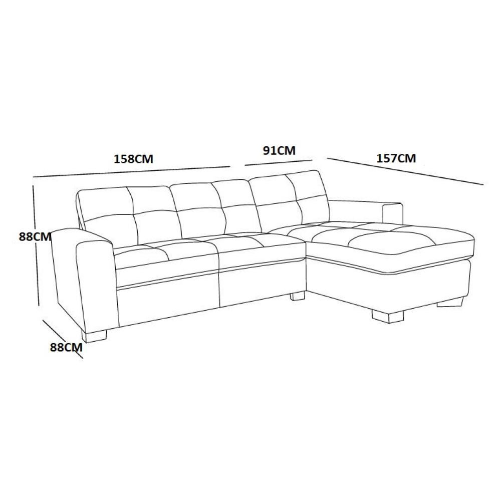 Sof&aacute; Seccional Azhome Maldini Derecho / 4 Cuerpos image number 3.0