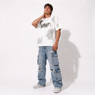 Polera Oversize Dise&ntilde;os Urbanos Hombre