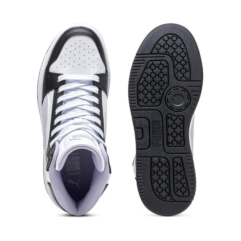 Zapatilla Urbana Mujer Puma Rebound Femme Mid Black-lilac Crush- White image number 3.0