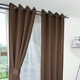 Set De Cortinas Doral Rustico Argolla