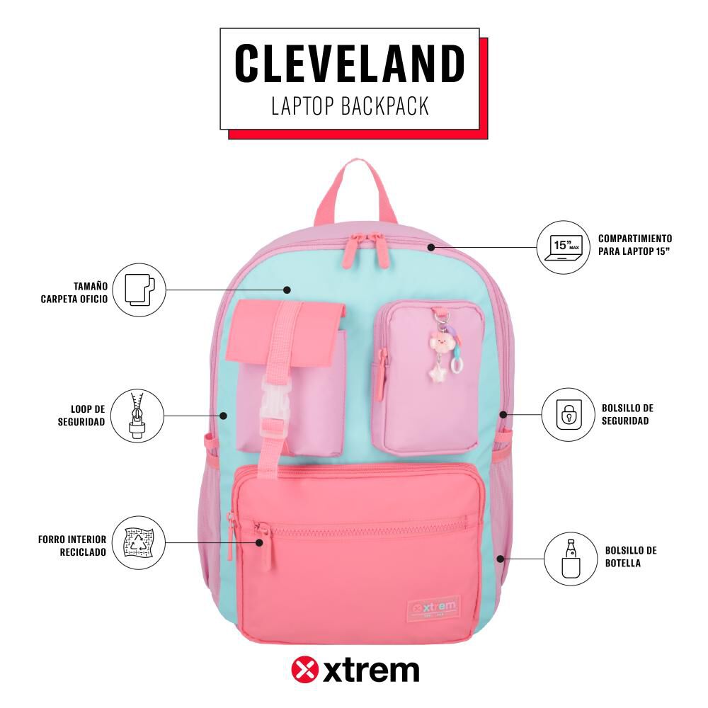 Mochila Notebook Xtrem Cleveland 5xt 15" image number 8.0