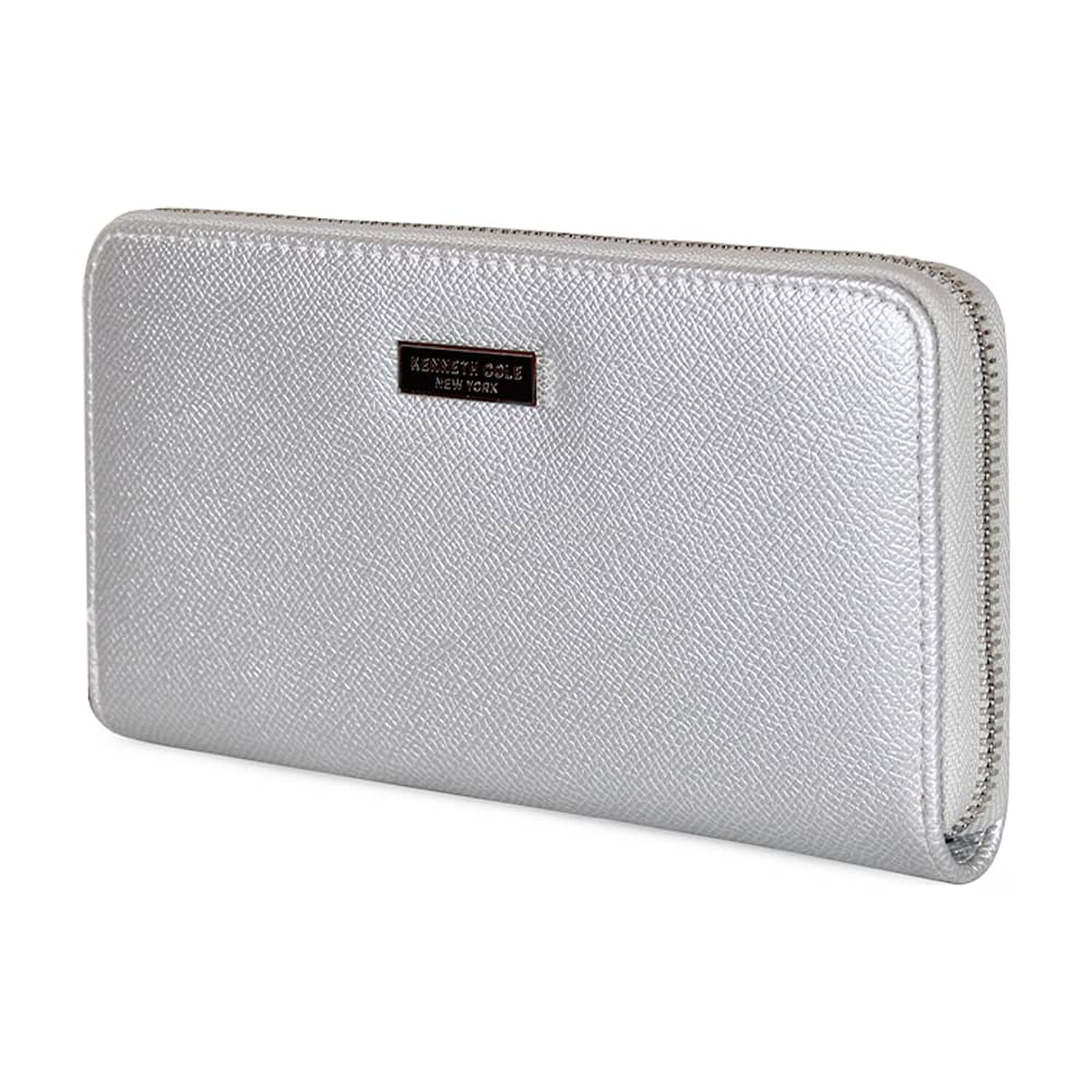 Pack Billetera Bessie Silver + Pa&ntilde;uelo Alcala Celeste Kenneth Cole image number 1.0