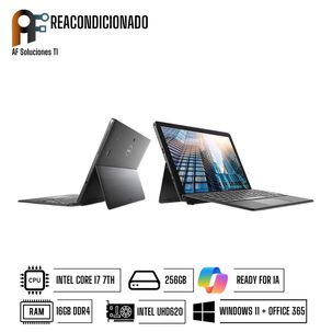 Dell Latitude 5285 2in1 Touch S/teclado (i7 7th- 16gb - 256gb)(windows11-office 365)reacondicionado