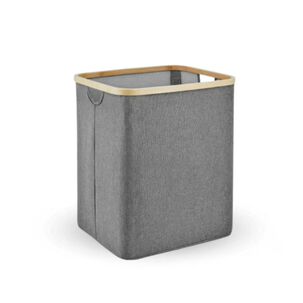 Cesta Canasta Para Ropa Sucia Elegante Lavandería Gris