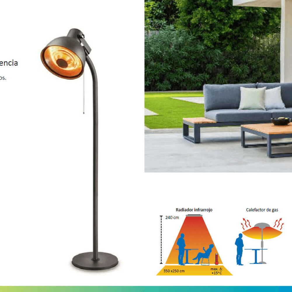 Calefactor De Terraza Primaheat 3 Potencias 2000w Primater image number 5.0