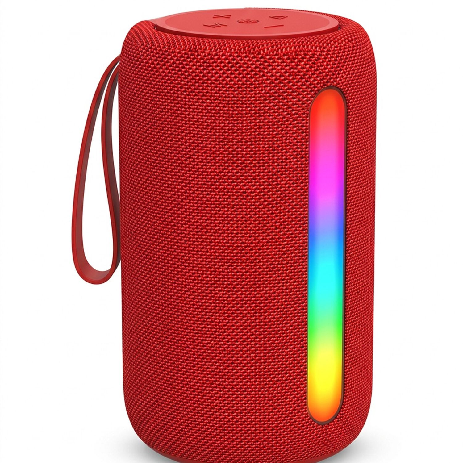 Parlante Bluetooth Port&aacute;til Con Luces Led Rgb Compacto Color Rojo. image number 1.0