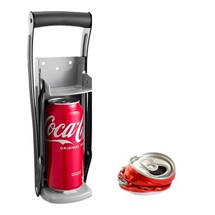 Aplasta Latas Con Agarre Suave | Compacto, Resistente Y Seguro