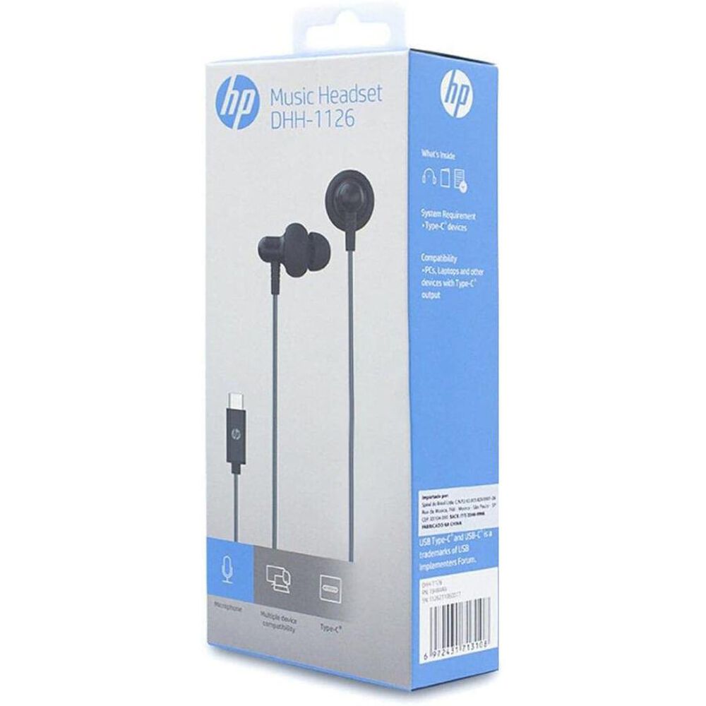 Audífonos Hp In Ear Dhh-1126 Usb-c Negro image number 2.0