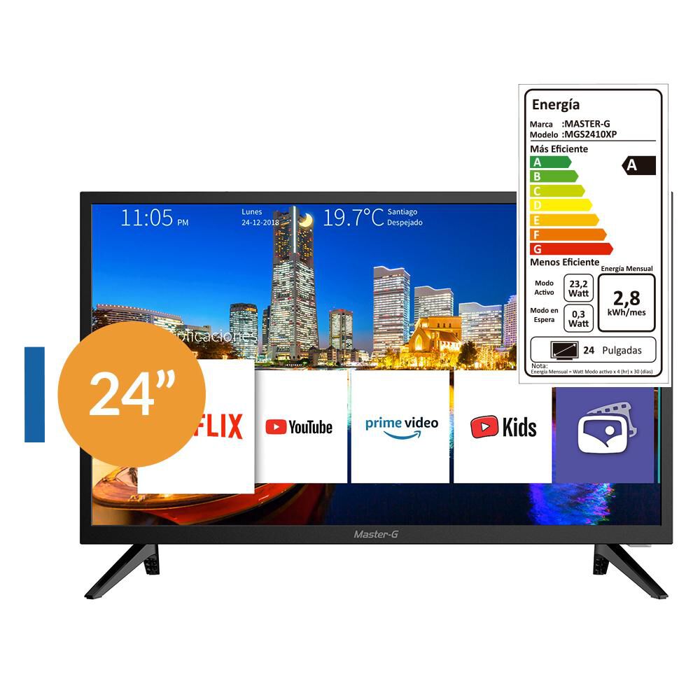 Led 24" Master G MGS2410XP / HD / Smart TV image number 5.0