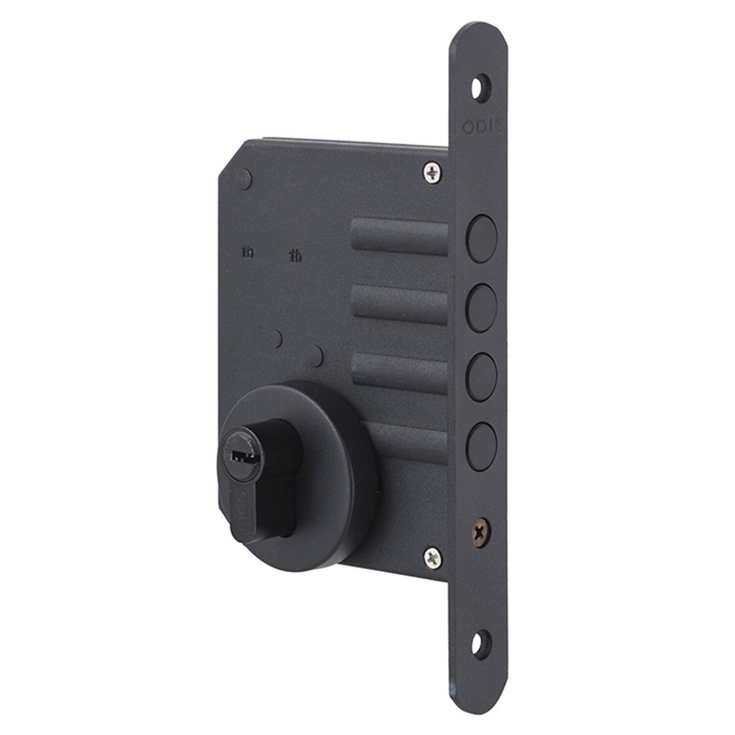 Cerrojo Embutir Odis 600 Llave-llave - Negro image number 2.0