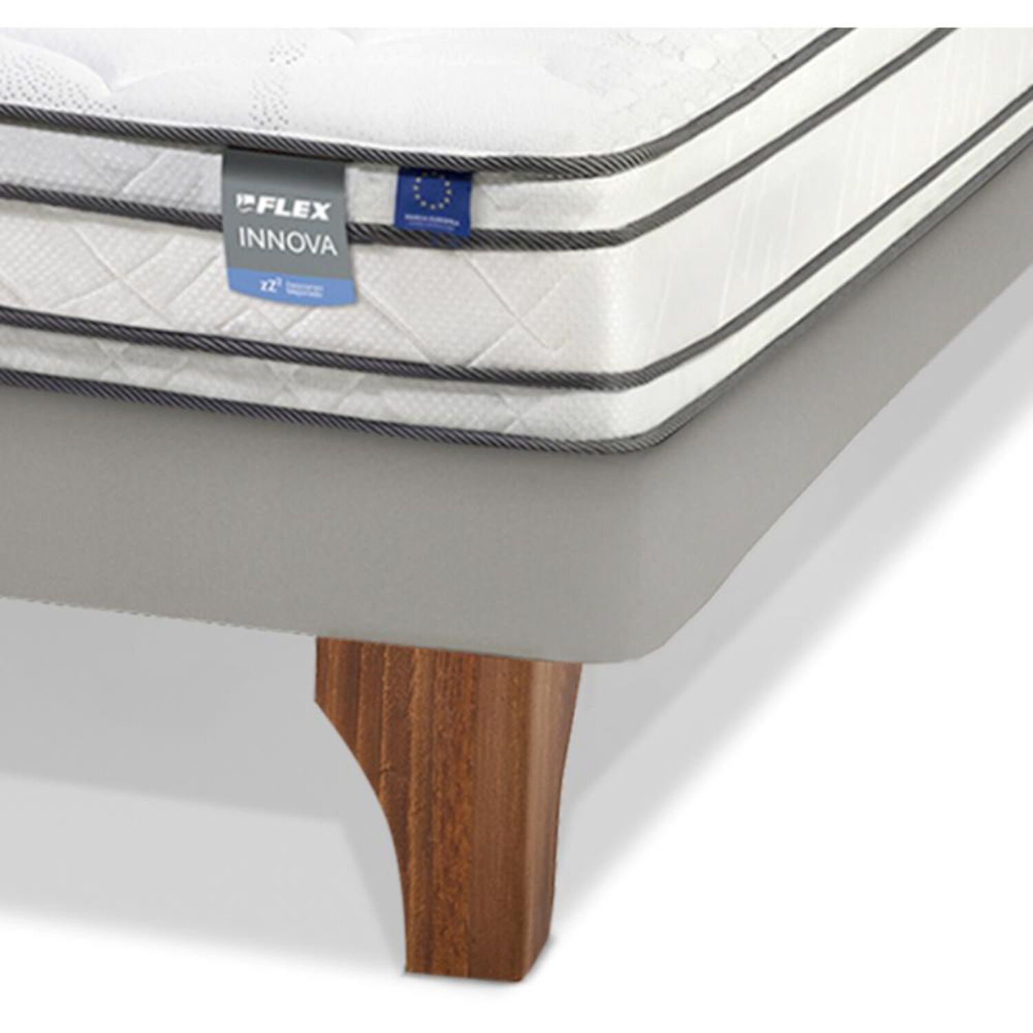 Cama Europea Flex Innova / 1.5 Plazas / Base Normal + Set De Maderas image number 2.0