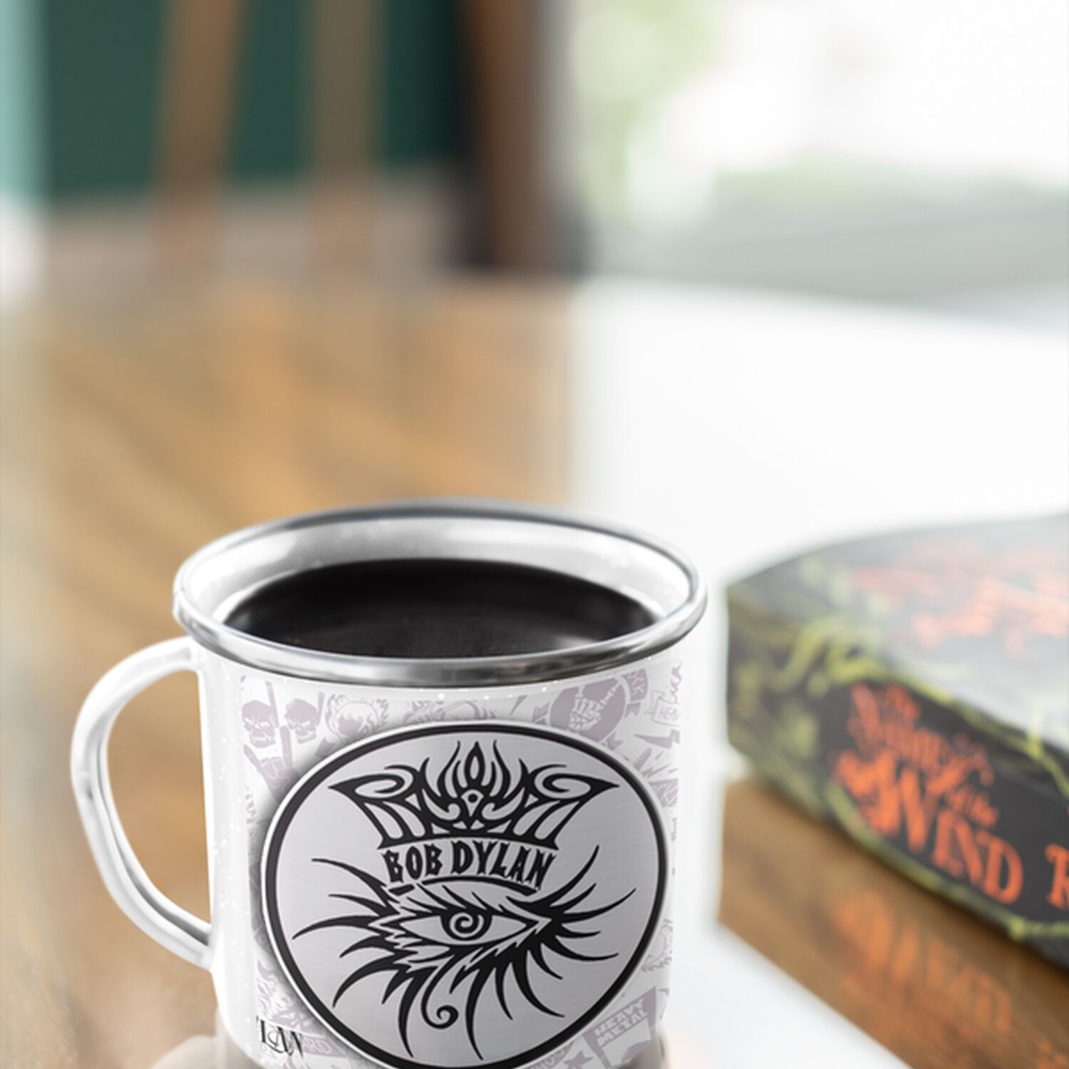 Taza Enlozada Lechera Bob Dylan Rock Musica image number 2.0
