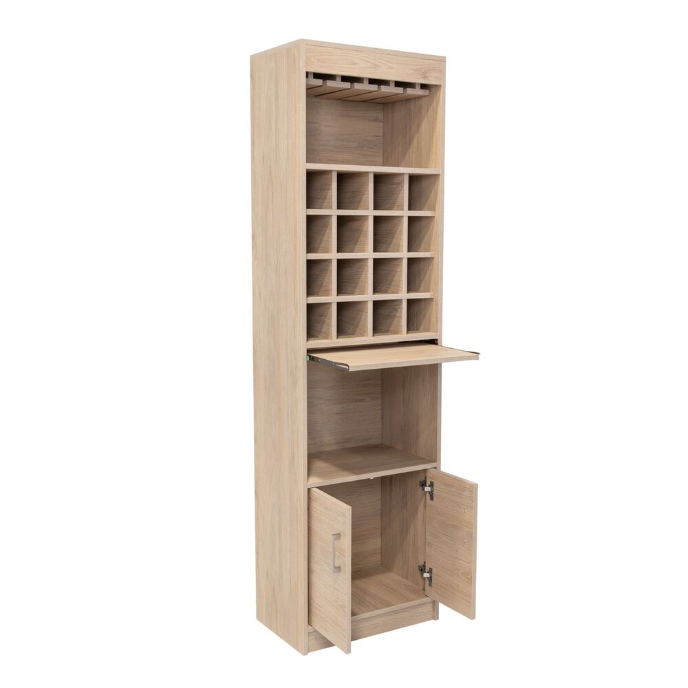 Bar Alto 2 Puertas 16 Botelleros Fm-001c Caf&eacute; Claro image number 4.0