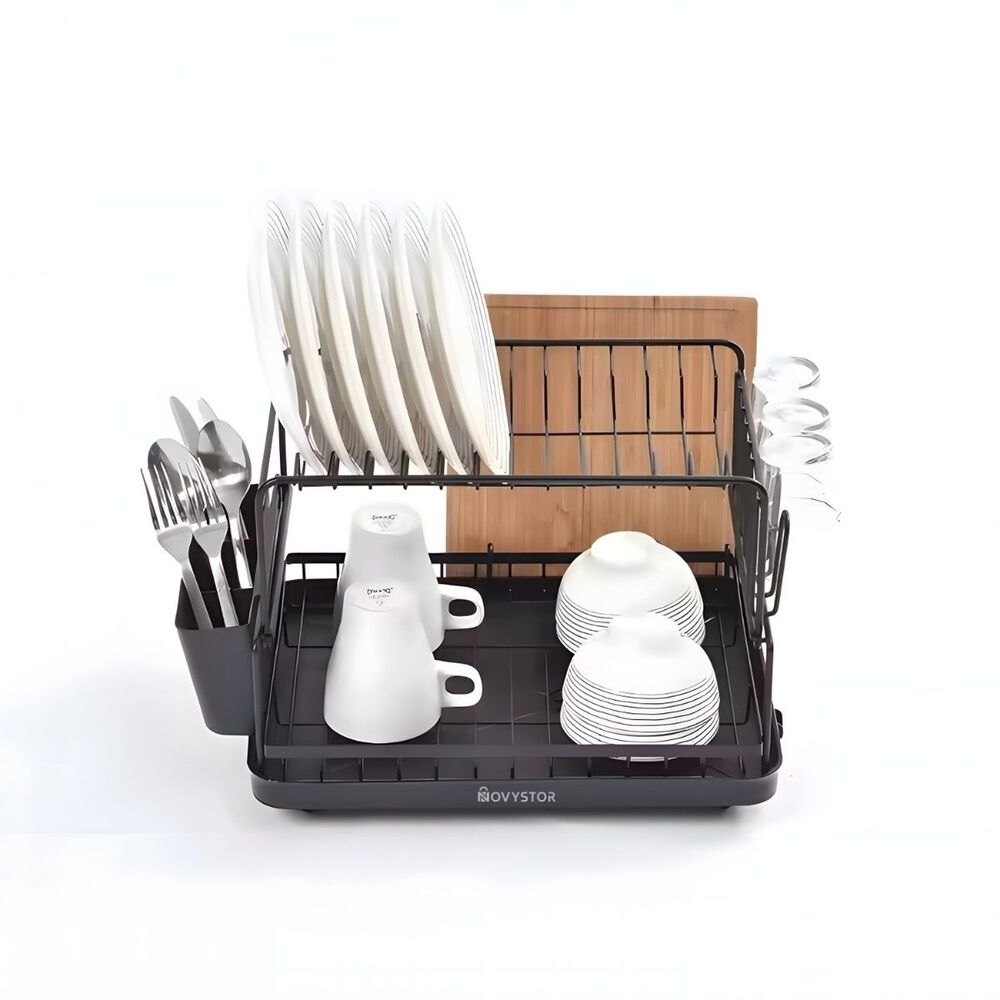 Secaplatos Escurridor Acero Inoxidable De 2 Niveles +drenaje image number 1.0