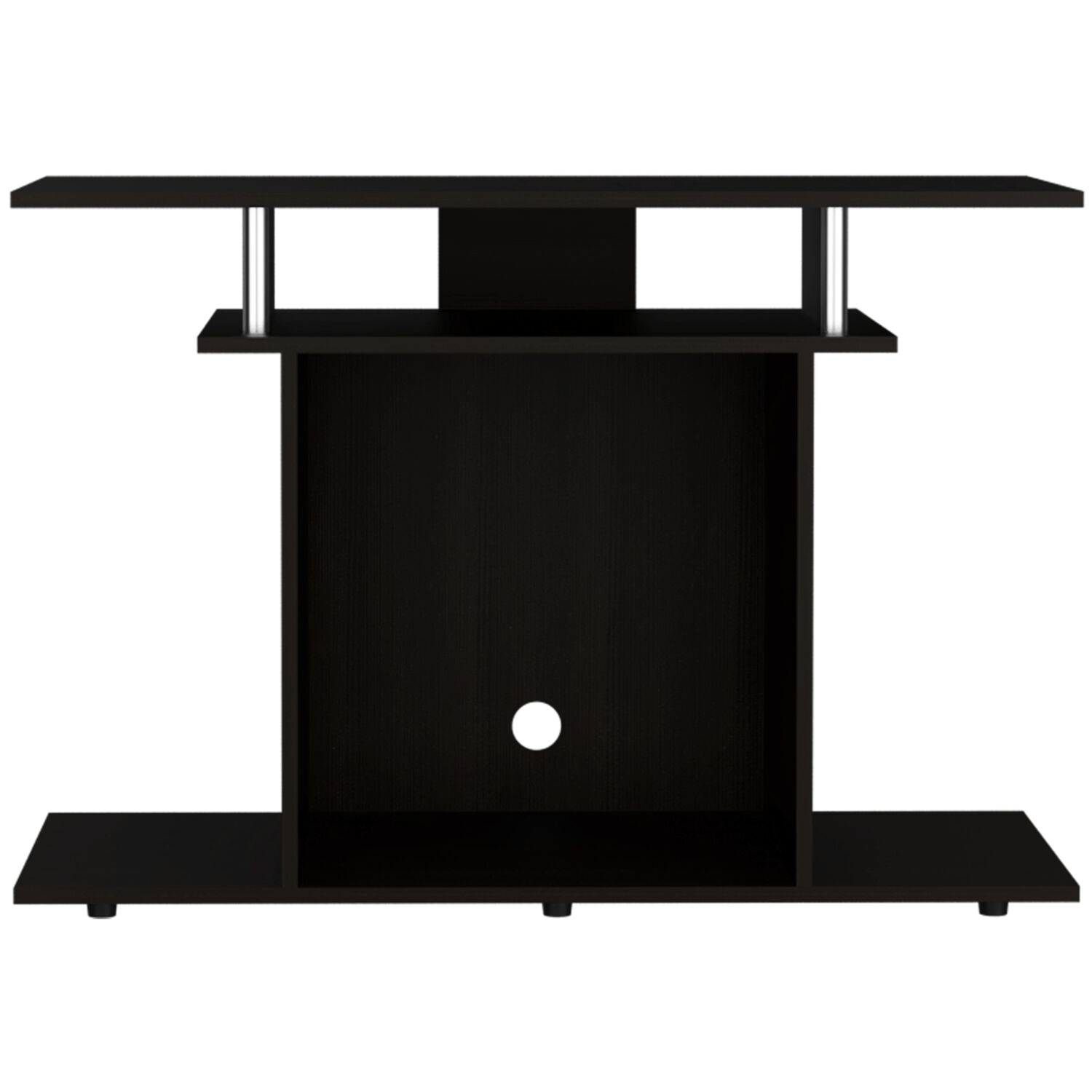 Rack Tv 40" Con Varias Repisas Fm-028w - Negro image number 3.0