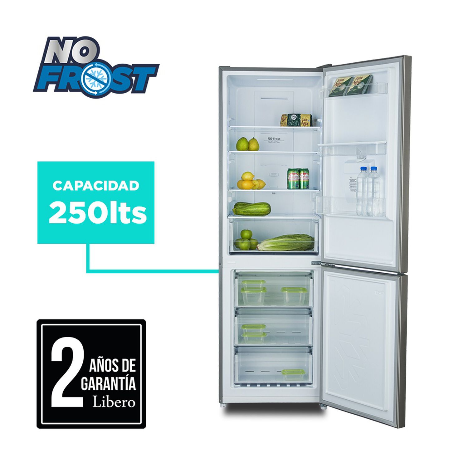 Refrigerador Bottom Freezer No Frost 250 Lts. Lrb-281nfiw image number 2.0