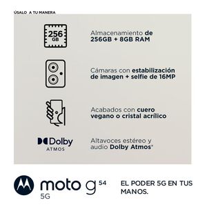 Smartphone Motorola Moto G54 / 5G / 256 GB / Liberado