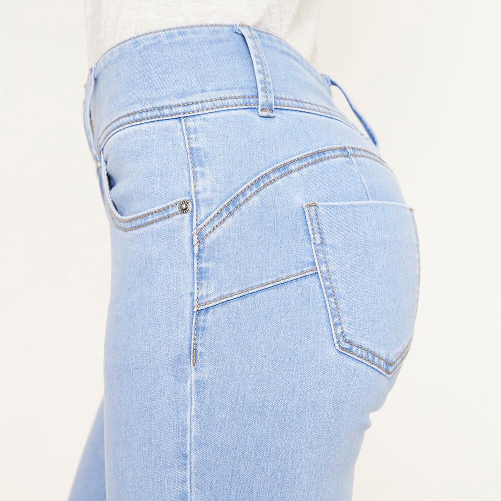 Jeans Tiro Alto Regular Mujer Geeps image number 4.0