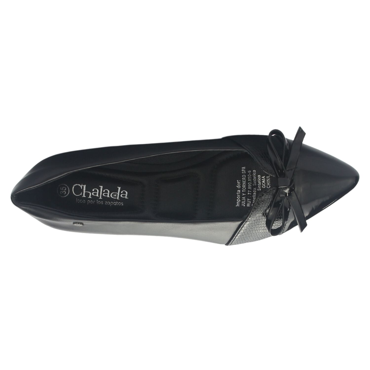 Ballerina Mujer Chalada Mercnew-10 Negro Casual image number 4.0