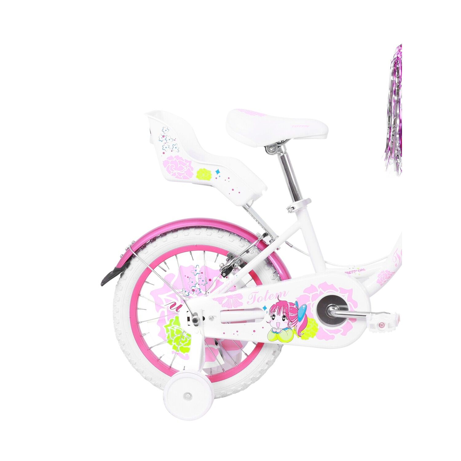 Bicicleta Totem Infantil Aro 16 Pretty Girl Color Blanco image number 2.0