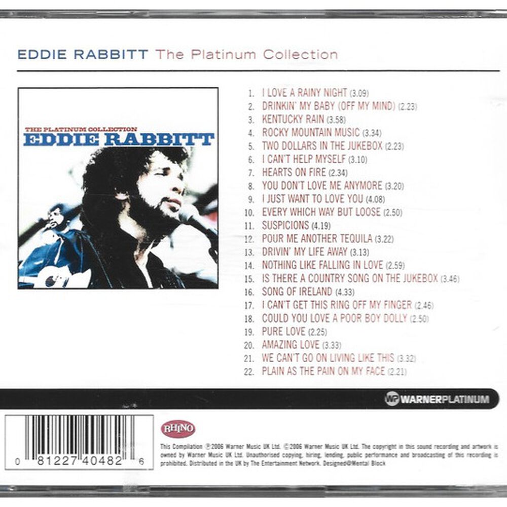 Eddie Rabbitt - Platinum Collection | Cd image number 1.0