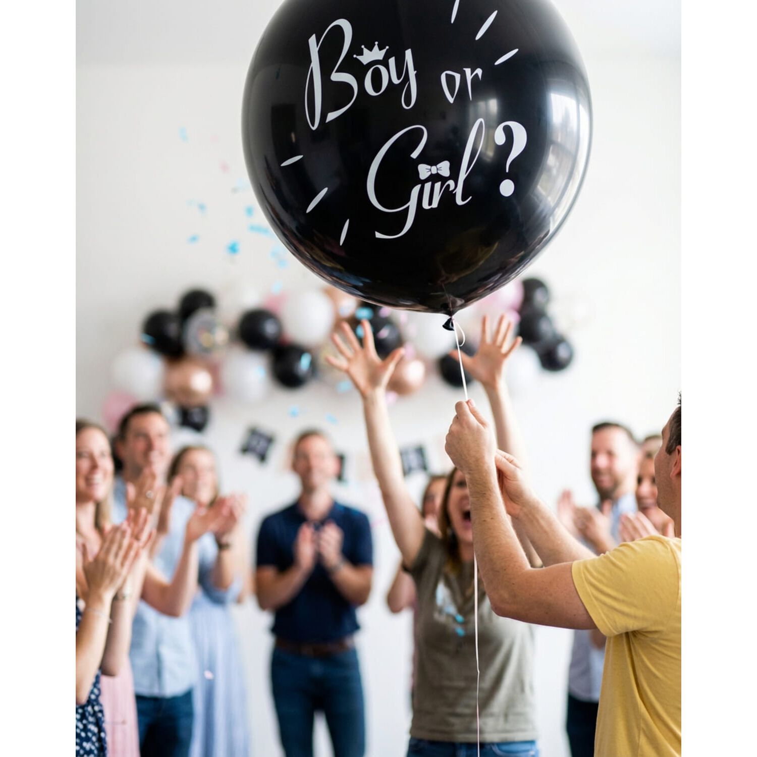 Globo Premium Revelacion De Genero Baby Shower Cotillon ? image number 1.0