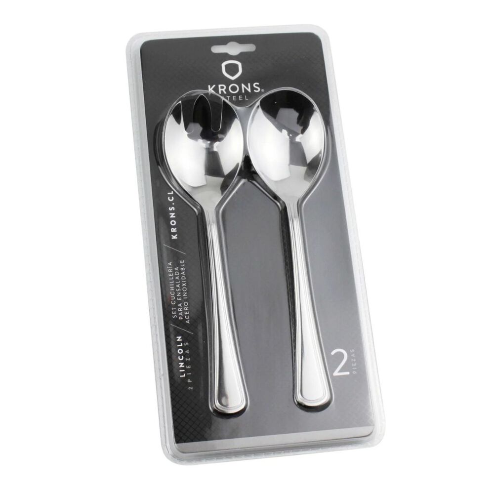Set 2 Pcs Cuchara Tenedor Para Ensaladas Luna Krons Hogar image number 0.0