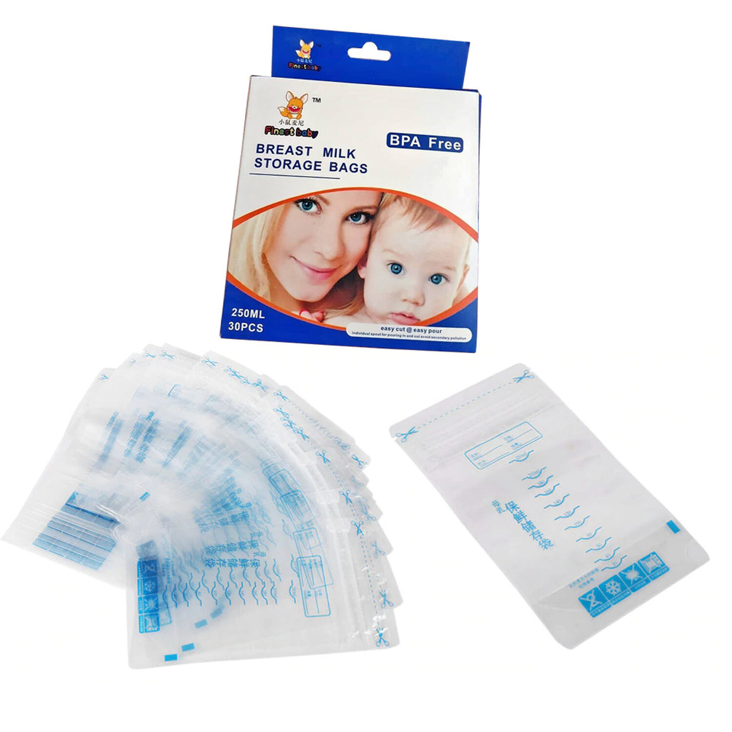 Bolsas Para Leche Materna Pack 30 Pre Esterilizadas 250ml image number 0.0