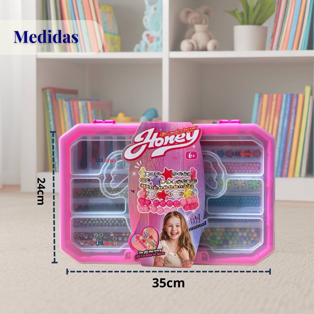 Set De Mostacillas Juguete Para Armar Crear Pulseras Y Collares image number 2.0