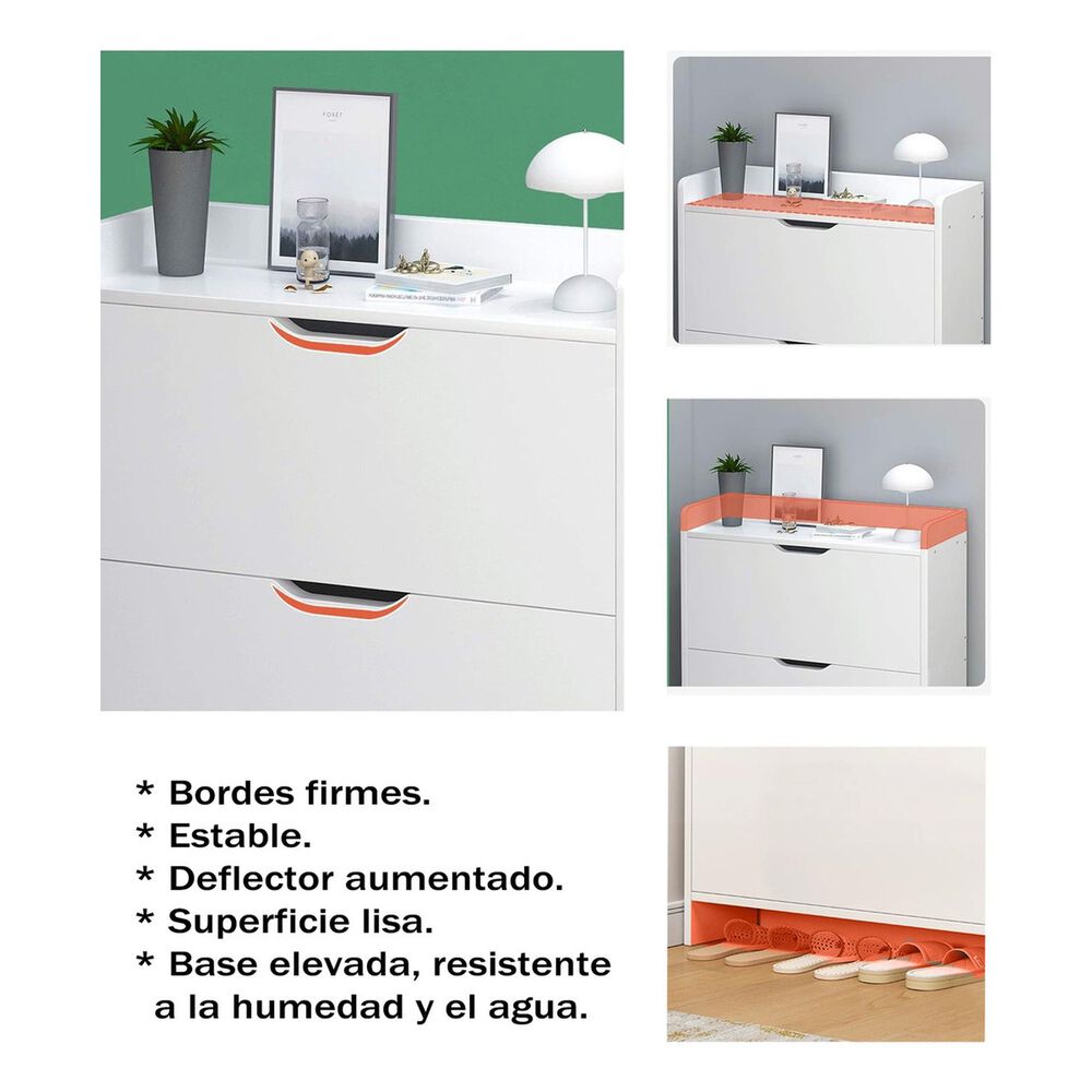 Zapatero Blanco Organizador 3 Niveles Diseño Compacto image number 3.0