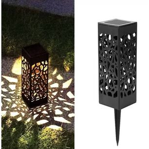 Pack X8 Focos Luces Solares Estacas Tallado Jard&iacute;n Exterior