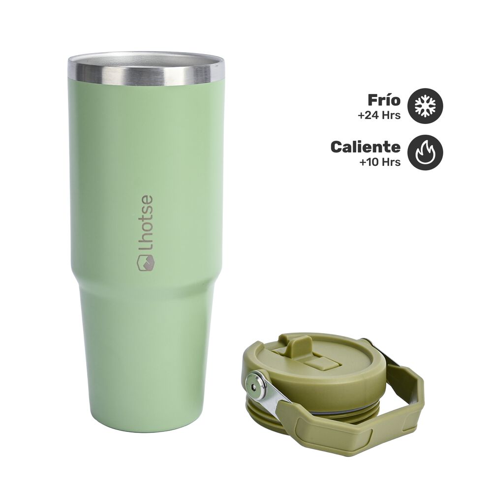 Botella Térmica Insulada Lhotse Travel Mug 900ml Green image number 2.0