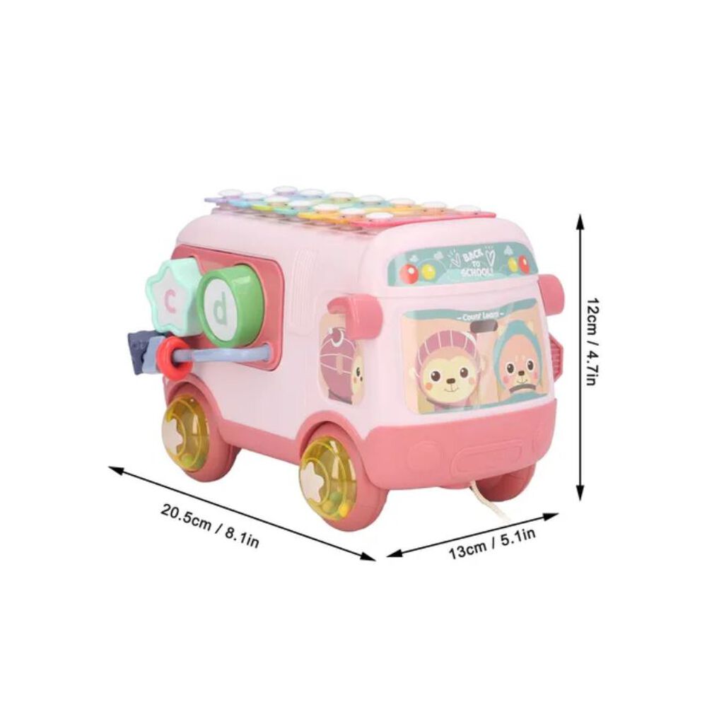 Autobús Rompecabezas Xilofono Juguete Interactivo Para Bebe image number 4.0