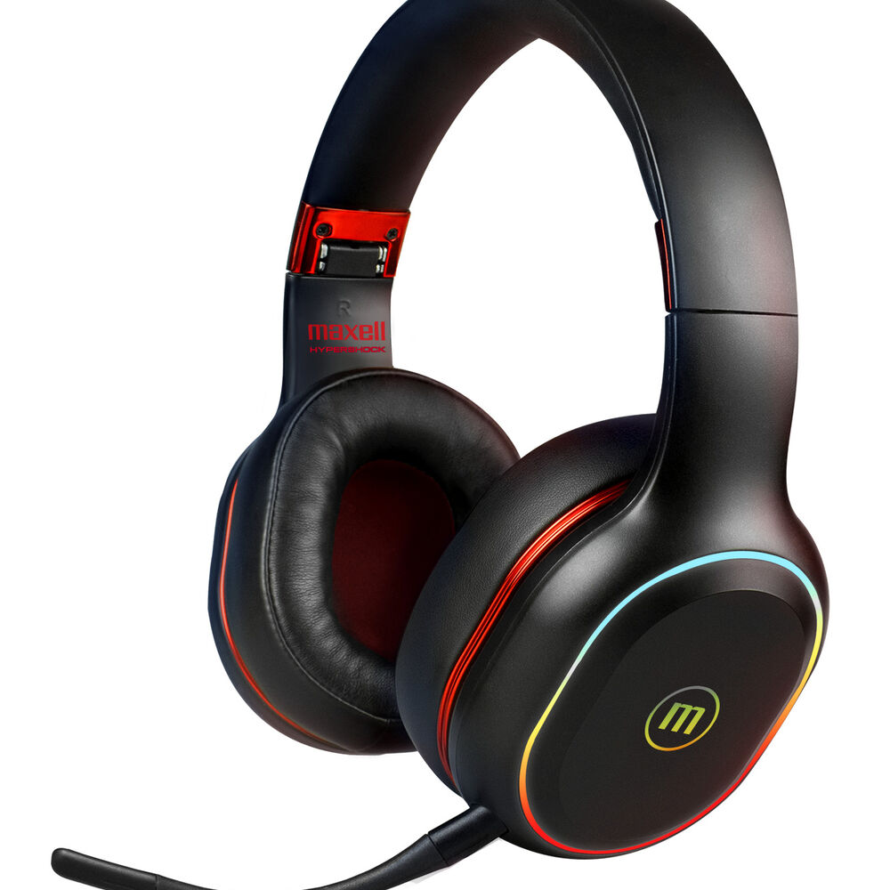 Audífonos Gamer Maxell Inalámbrico Hypershock Bluetooth Rgb image number 0.0
