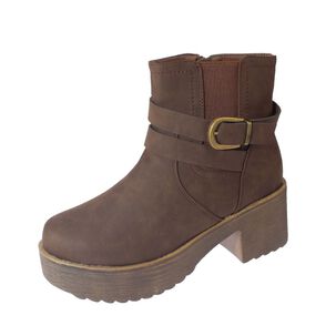 Bot&iacute;n Piel Caf&eacute; Hualun Art. 5f3813brown