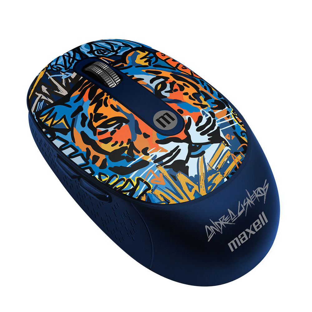 Mouse Inalámbrico Maxell Diseño Wild 4000dpi Usb/usb-c Tigre image number 1.0