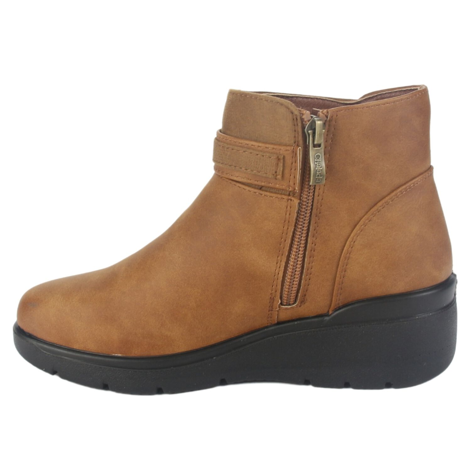 Botin Chalada Mujer Curve-5 Tostado Casual image number 1.0