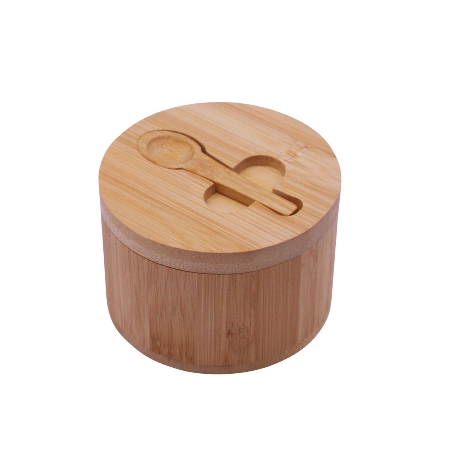Azucarero De Bamboo Con Cuchara 12 Cm image number 0.0