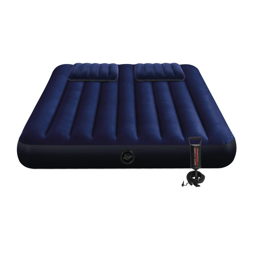 Colchon Inflable 2 Plazas Downy + Inflador Y 2 Almohadas Intex image number 4.0