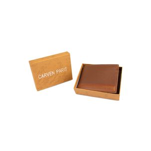 Billetera Hombre Gino Caf&eacute; Con Monedero Carven Paris
