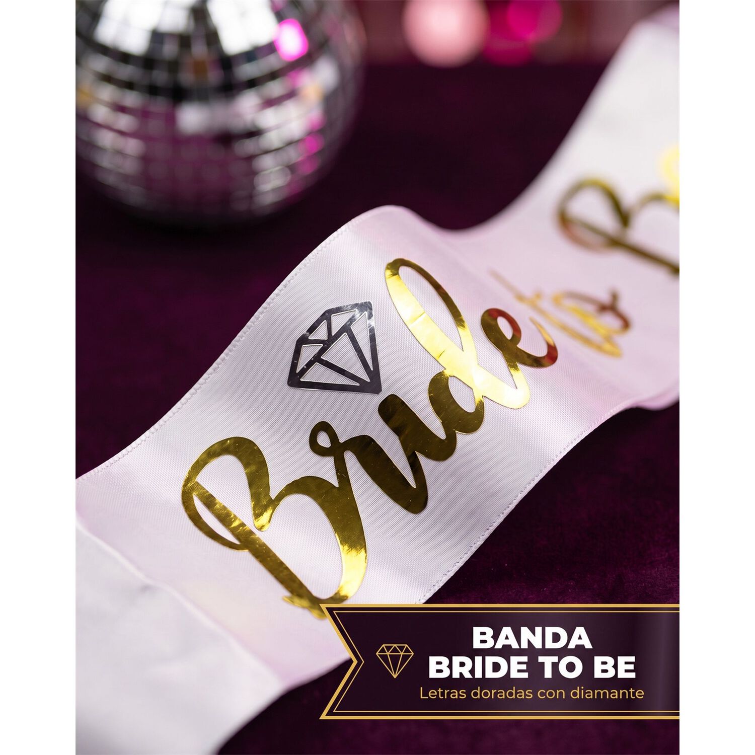 Kit Despedida Novia Bride To Be Velo Vanda image number 5.0