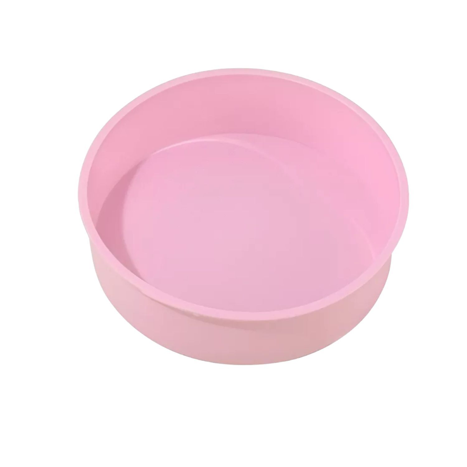 Molde De Silicona Redondo Rosado Para Tortas Y Queques 24cm image number 0.0