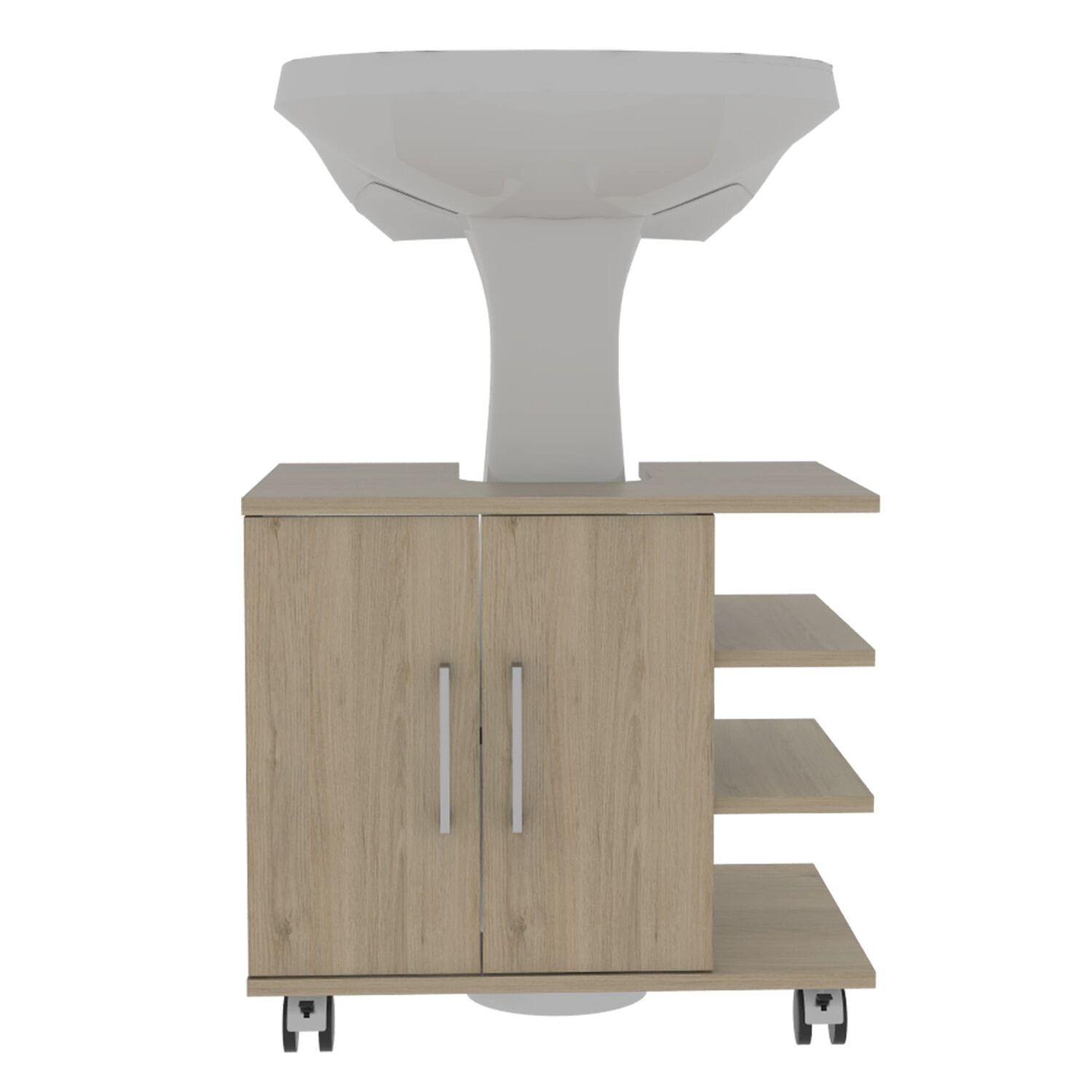 Mueble Ba&ntilde;o 2 Puertas Fm-003c Caf&eacute; Claro image number 3.0