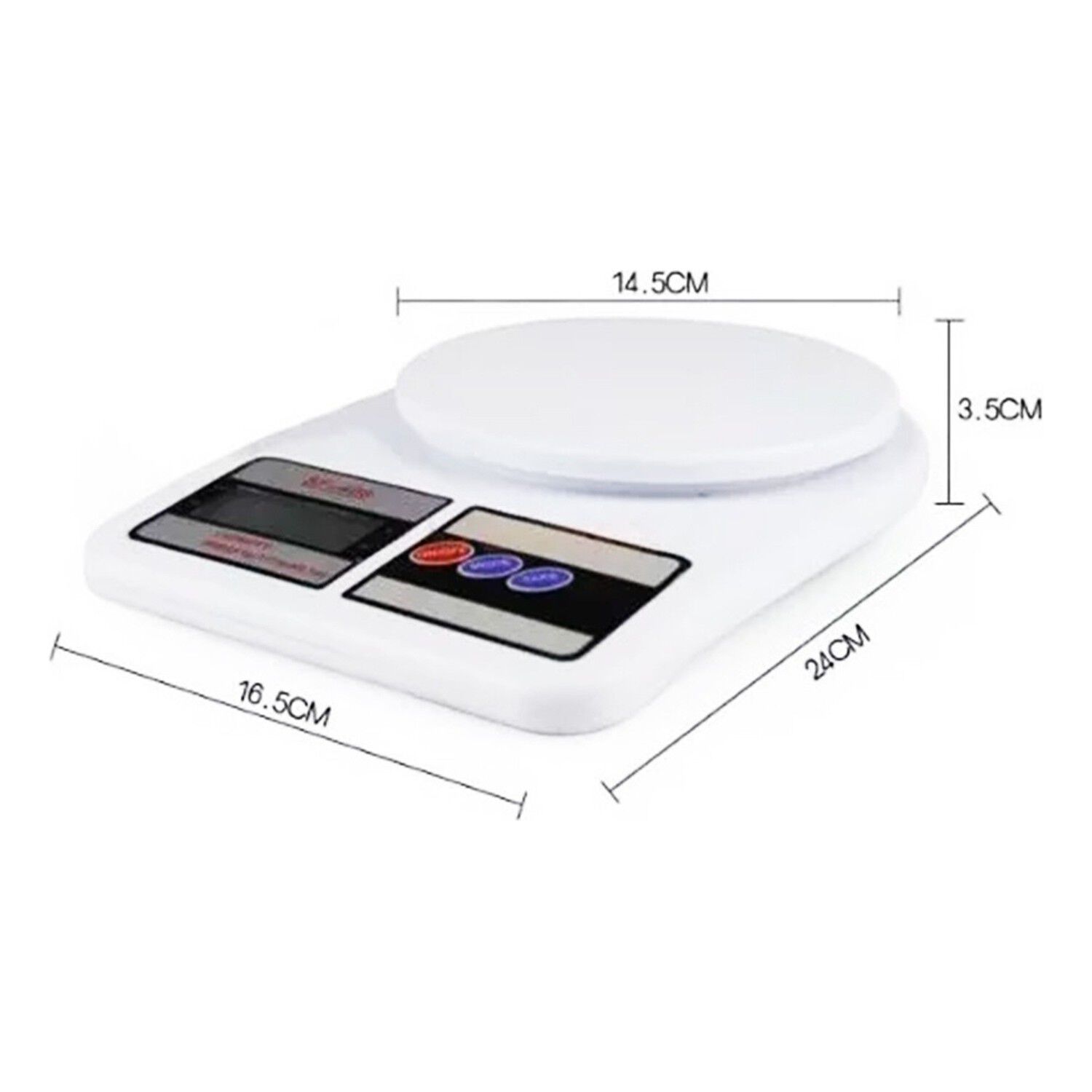 Balanza Cocina Digital 10 Kg Precisi&oacute;n Electr&oacute;nica Blanca image number 3.0