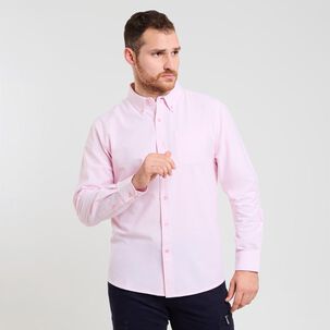 Camisa Lisa Regular Manga Larga Hombre Peroe