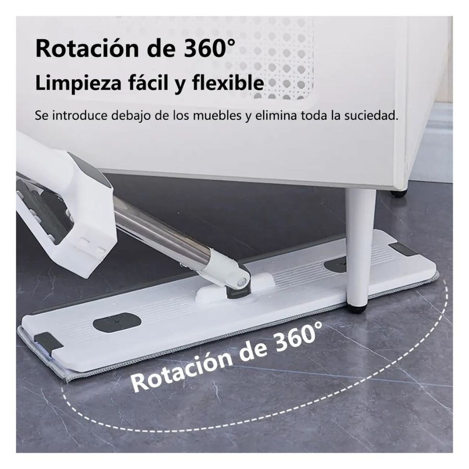 Trapero Giratorio Plano Con Balde Plegable Mopa Lavable image number 4.0