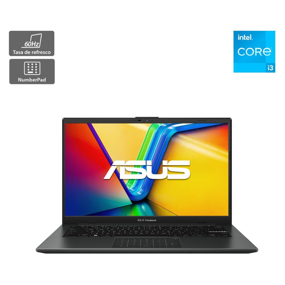 Notebook 14" Asus Vivobook Go 14 E1404 / Intel Core I3 / 8 GB RAM / 256 GB SSD image number 0.0